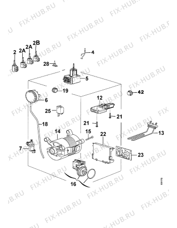 Взрыв-схема стиральной машины Zanussi TL1084C1 - Схема узла Electrical equipment